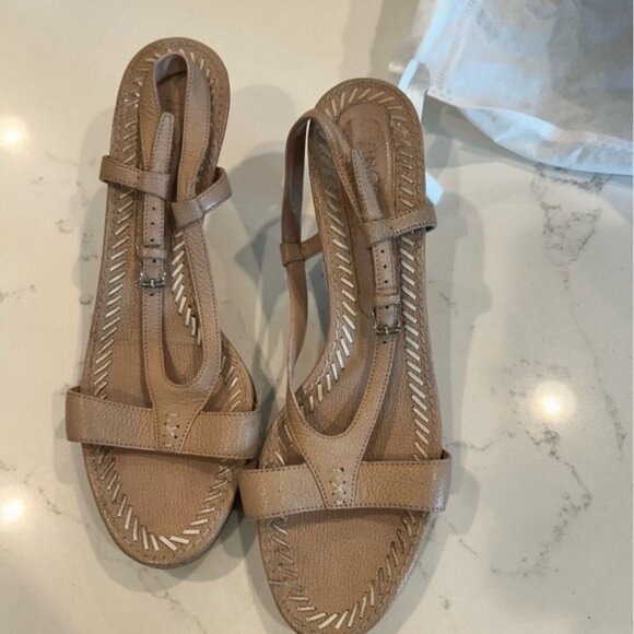 JIL SANDEW Women's High Heels Leather Sandal Size 38.5 - Picture 1 of 10